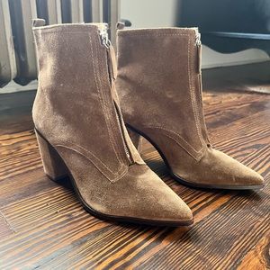 Schutz 9.5 suede booties